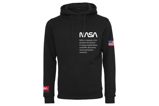 Sweat à capuche NASA Definition noir