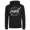 Sudadera con capucha NASA en blanco y negro Insignia negra
