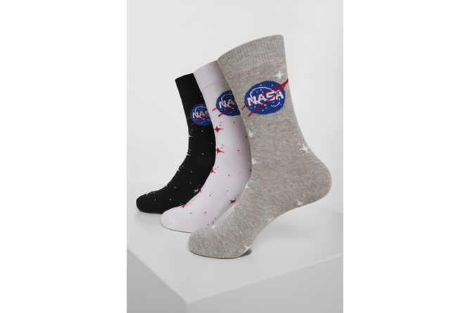 Socken NASA Insignia 3-Pack schwarz/grau/weiß
