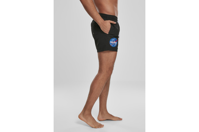 Badeshorts NASA EMB Logo schwarz