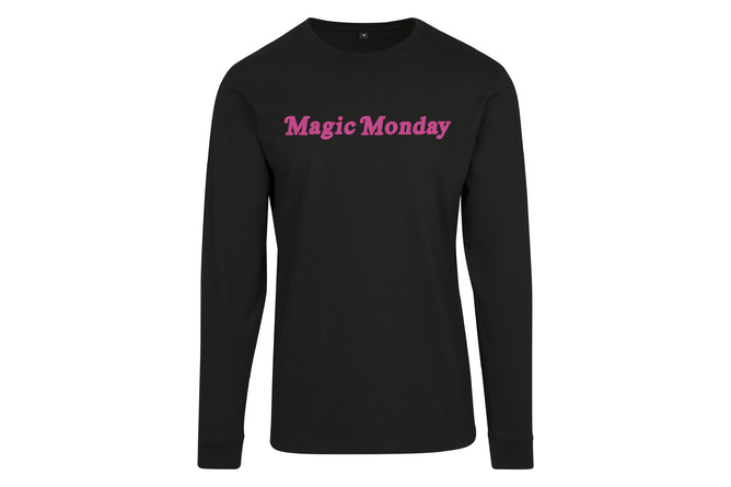 Crewneck Longsleeve Magic Monday Slogan Ladies black