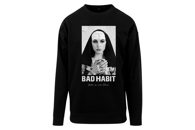 Sweater Rundhals / Crewneck Bad Habit schwarz