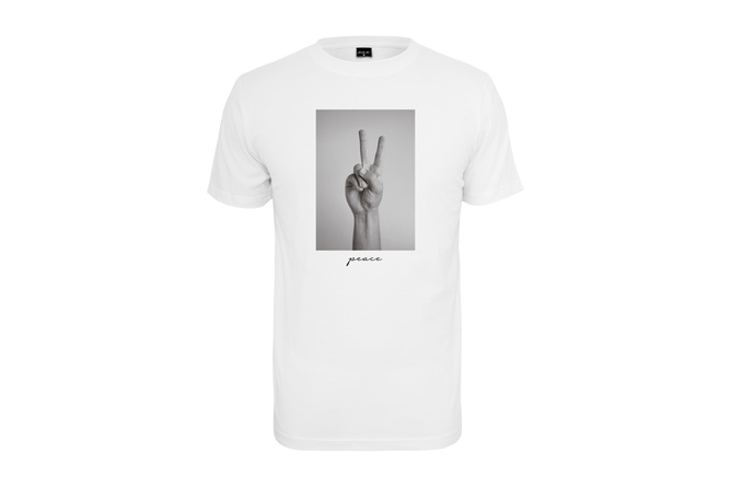 T-Shirt Peace Sign weiß