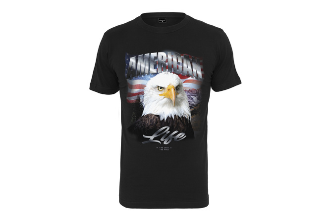 T-shirt American Life Eagle noir