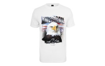 T-Shirt American Life Eagle weiß