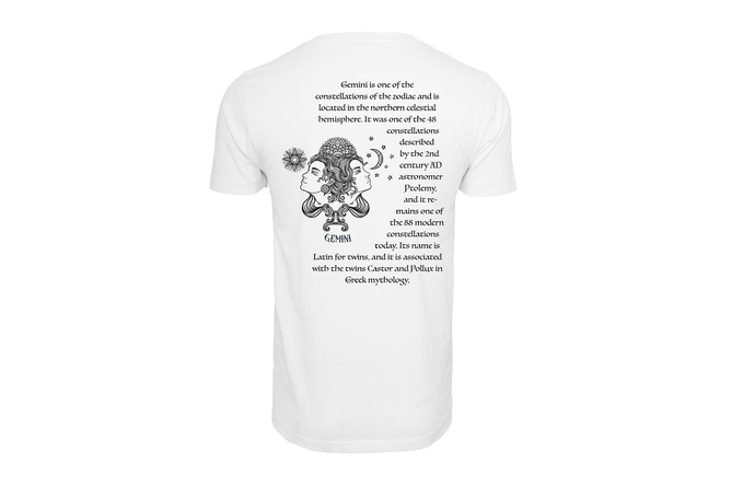 T-shirt Astro Gemini / Gemelli bianco