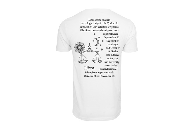 T-Shirt Astro Libra / Waage weiß