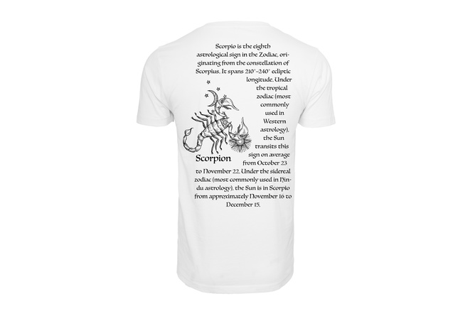 T-shirt Astro Scorpio / Scorpion blanc