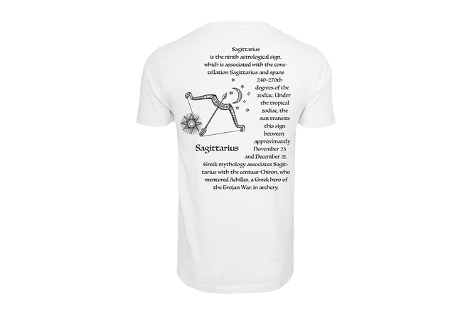 T-shirt Astro Sagittarius / Sagittario bianco