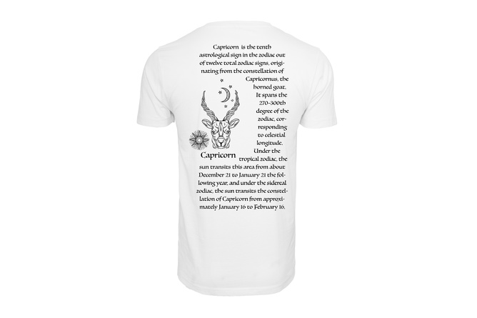 T-Shirt Astro Capricornus / Steinbock weiß