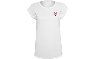 T-Shirt Amore Damen weiß