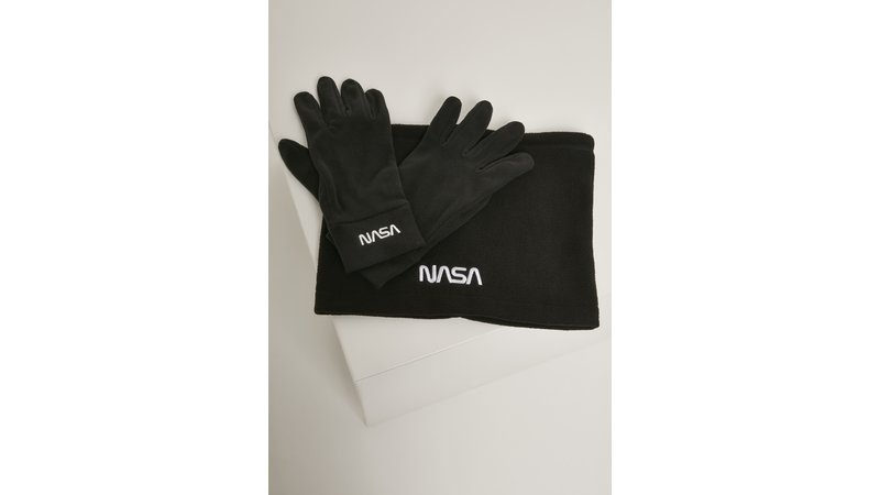 Fleece Set NASA neck tube + gloves black | MAXISCOOT