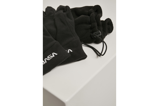 Fleece Set NASA neck tube + gloves black | MAXISCOOT