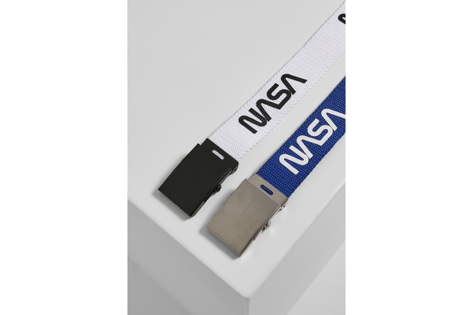 Cinturón 2-Pack NASA extra largo azul/blanco