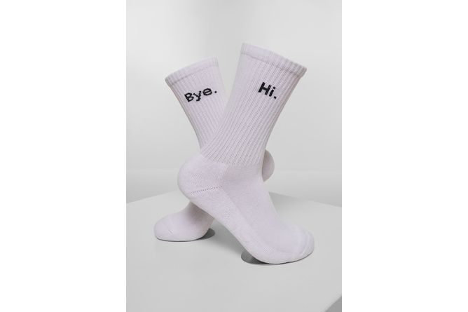 Socks HI - Bye short 2-pack black/white