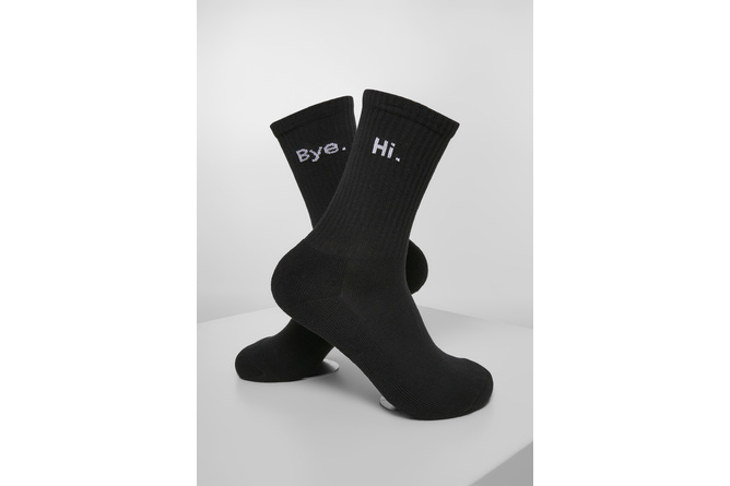 Socks HI - Bye short 2-pack black/white