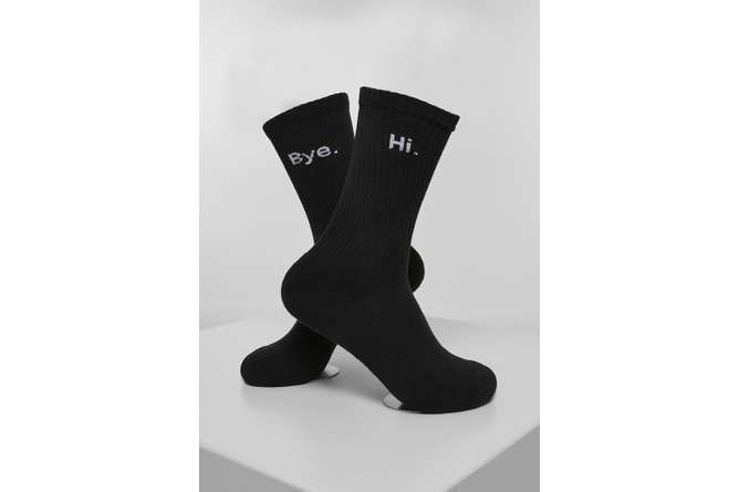 Socks HI - Bye 4-pack black/white