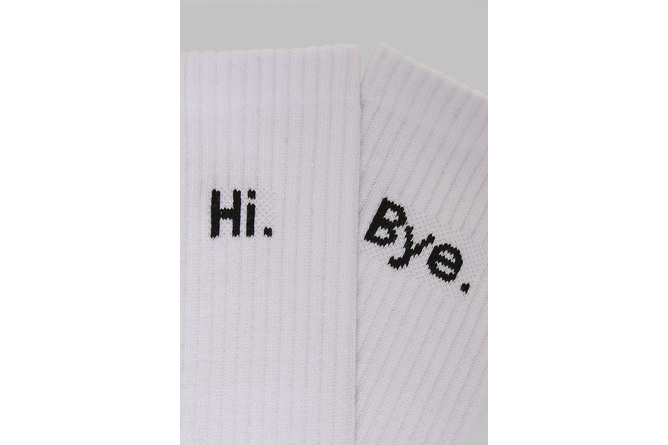 Calcetines HI - Bye 4-Pack negro/blanco