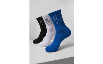 Socken Salty 3-Pack schwarz/weiß/blau