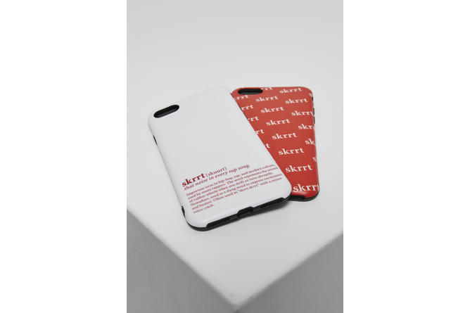 Smartphone Case Set Skrrt iPhone 6/7/8 white/red