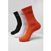 Socks Heart Oneline 3-pack black/white/mandarine