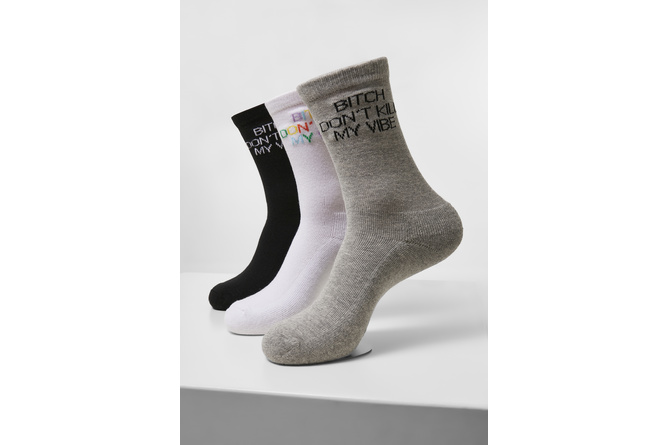 Socks Don`t Kill 3-pack black/white/heather grey
