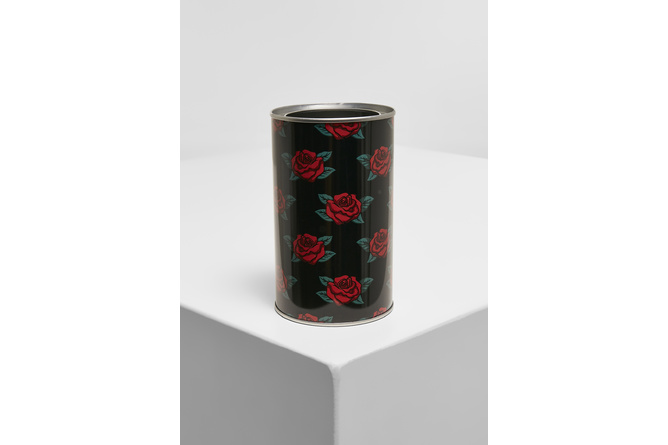 Portamatite Roses nero/rosso