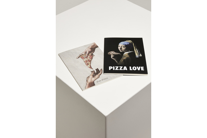 Notizheft Pizza Art 2-Pack multicolor