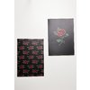 Taccuino Roses 2-pack nero/rosso