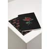 Notizheft Roses 2-Pack schwarz/rot