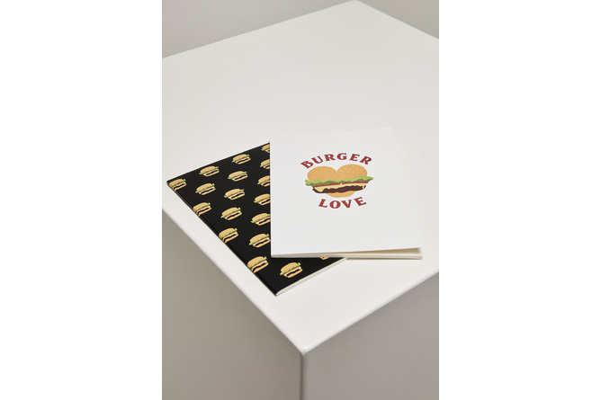 Exercise Book Burger Love 2-pack white/multicolor
