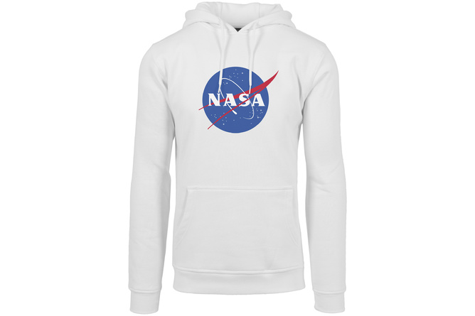 Sudadera con capucha NASA blanca