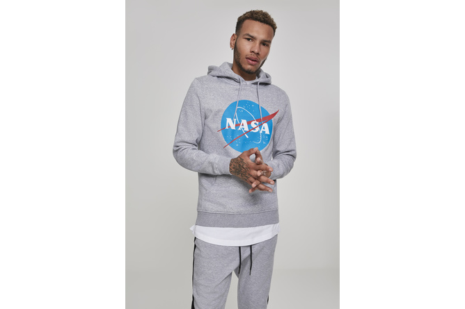 Sudadera con capucha NASA gris jaspeado