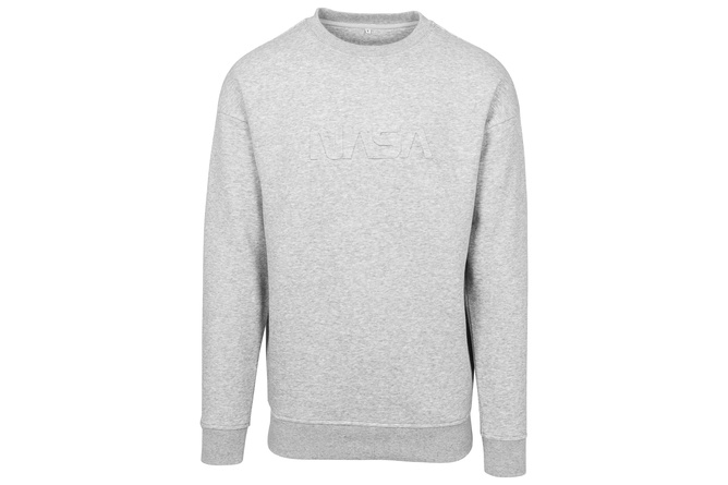 Crewneck Sweater Embossed NASA Worm grey