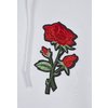 Hoodie Embroidered Rose weiß