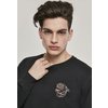 Pull col rond Embroidered Panther noir