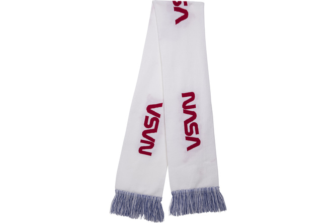 Scarf Knitted NASA blue/rot/white