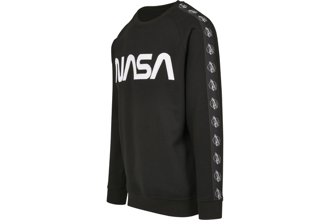 Maglione girocollo NASA Wormlogo Rocket Tape nero
