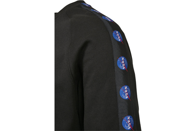 Crewneck Sweater NASA Insignia Tape black