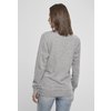 Pull col rond Local Planet femme gris clair