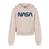 Sweat à capuche Cropped NASA enfant pink