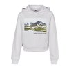 Hoodie Cropped Local Planet Kids white