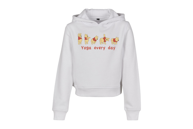 Hoodie Yoga Every Day Cropped Kids white