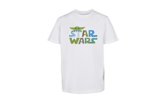 T-Shirt Star Wars Colorful Logo Kids weiß