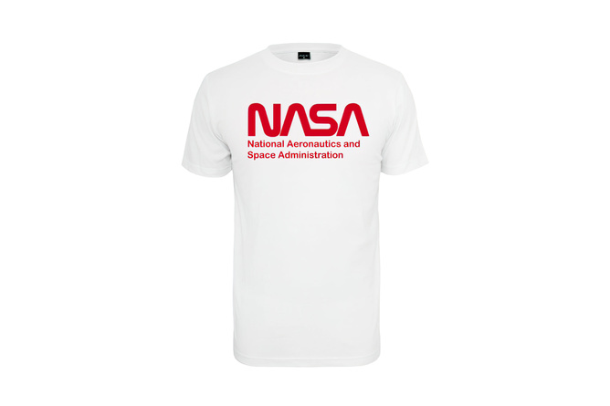T-shirt NASA Wormlogo bianco