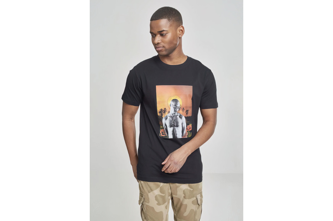 T-Shirt Tupac Sunset T-Shirt Collage schwarz