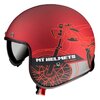 Jet / Open Face Helmet MT Le Mans 2 SV Cafe Racer red matte