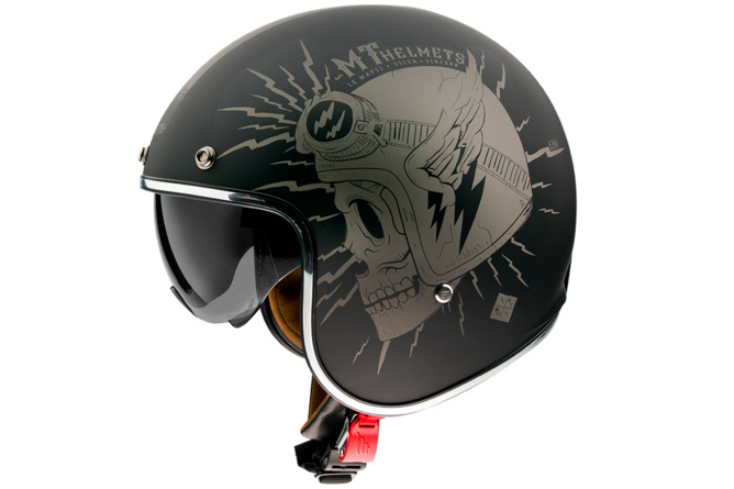 Jet / Open Face Helmet MT Le Mans 2 SV Diler grey matte