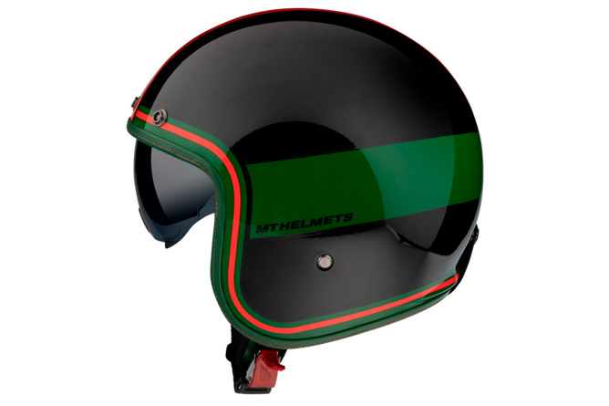 Jet / Open Face Helmet MT Le Mans 2 SV Tant black / red / grey glossy