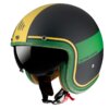MT Helmets Jethelm Le Mans 2 SV Schwarz Gelb Grün Ratschenverschluss